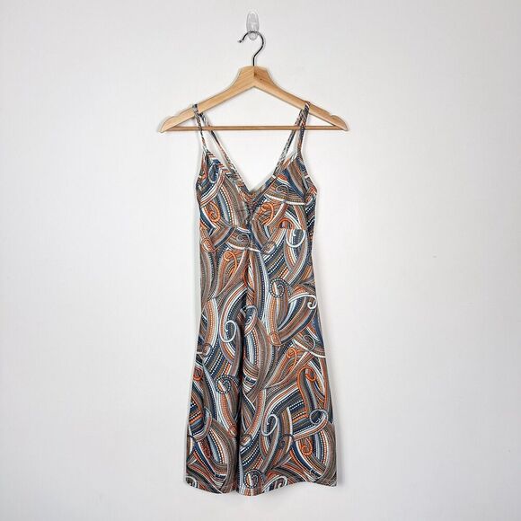 Prana Women's Athletic Racerback Dress Sz Small Multicolor Abstract Print - Picture 1 of 8